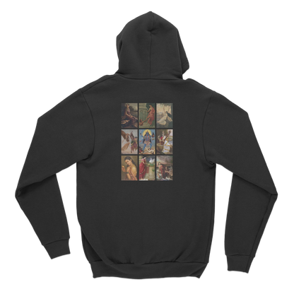 Raja Ravi Varma Collage Back Print Hoodie