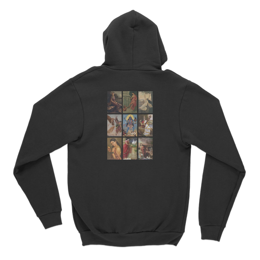 Raja Ravi Varma Collage Back Print Hoodie