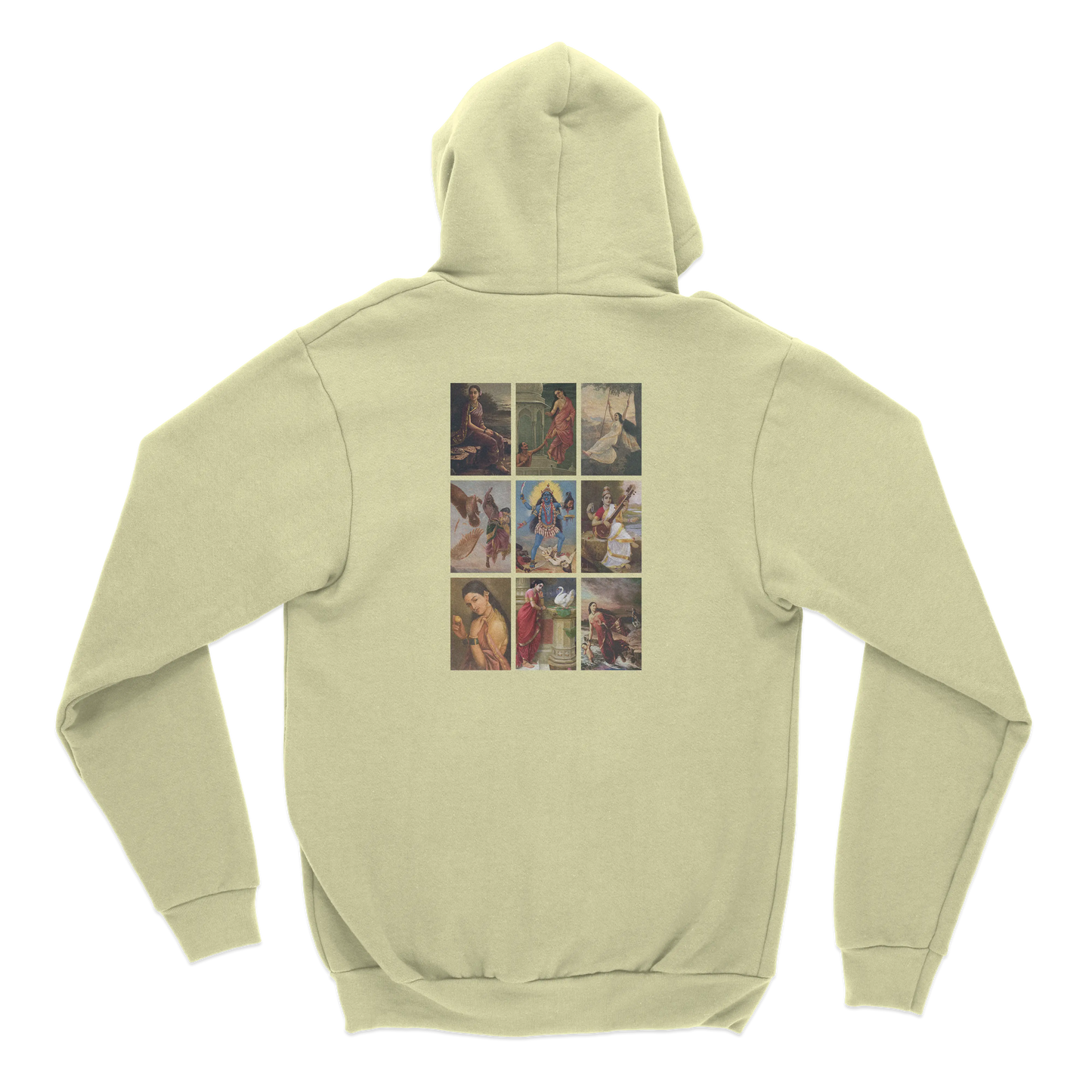 Raja Ravi Varma Collage Back Print Hoodie