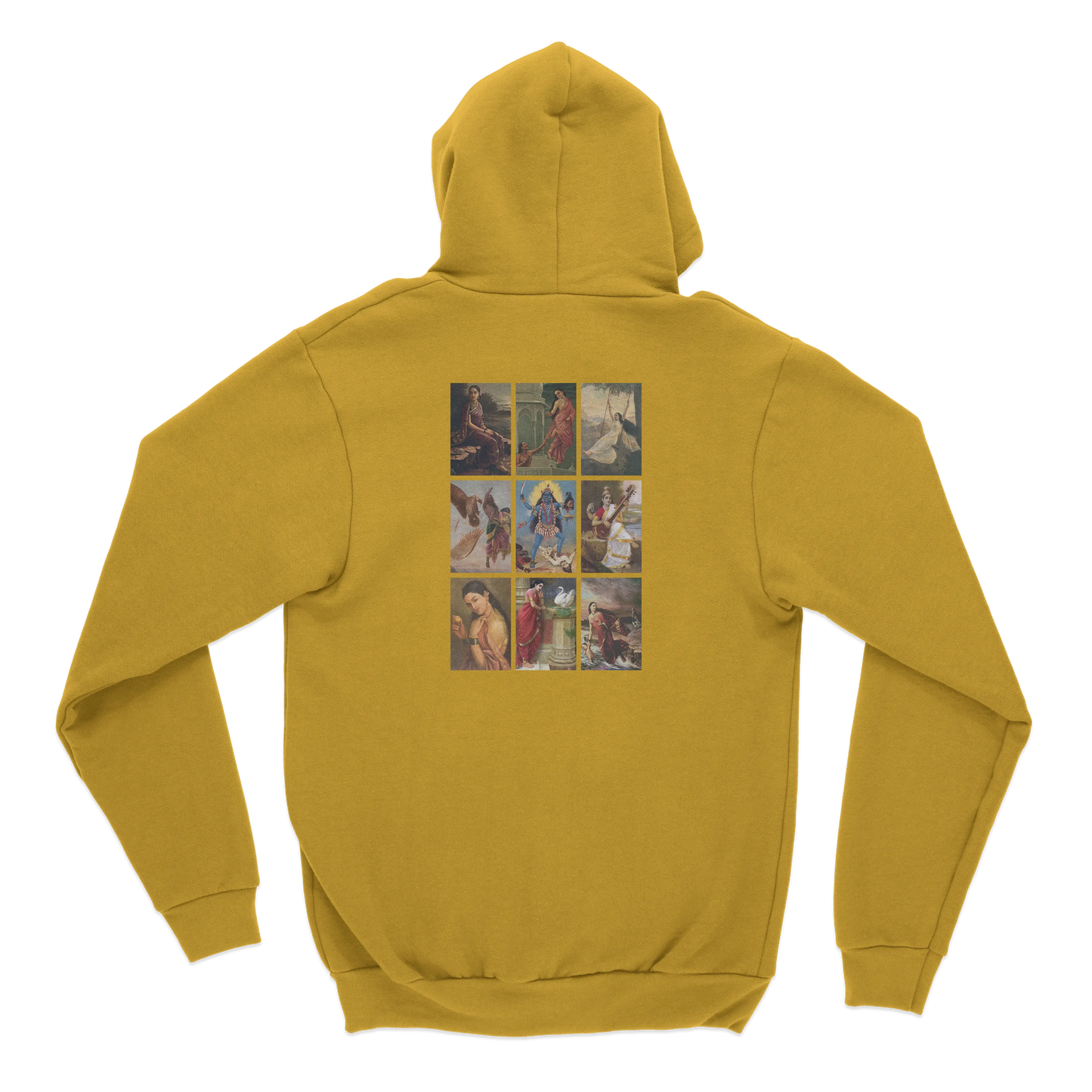 Raja Ravi Varma Collage Back Print Hoodie