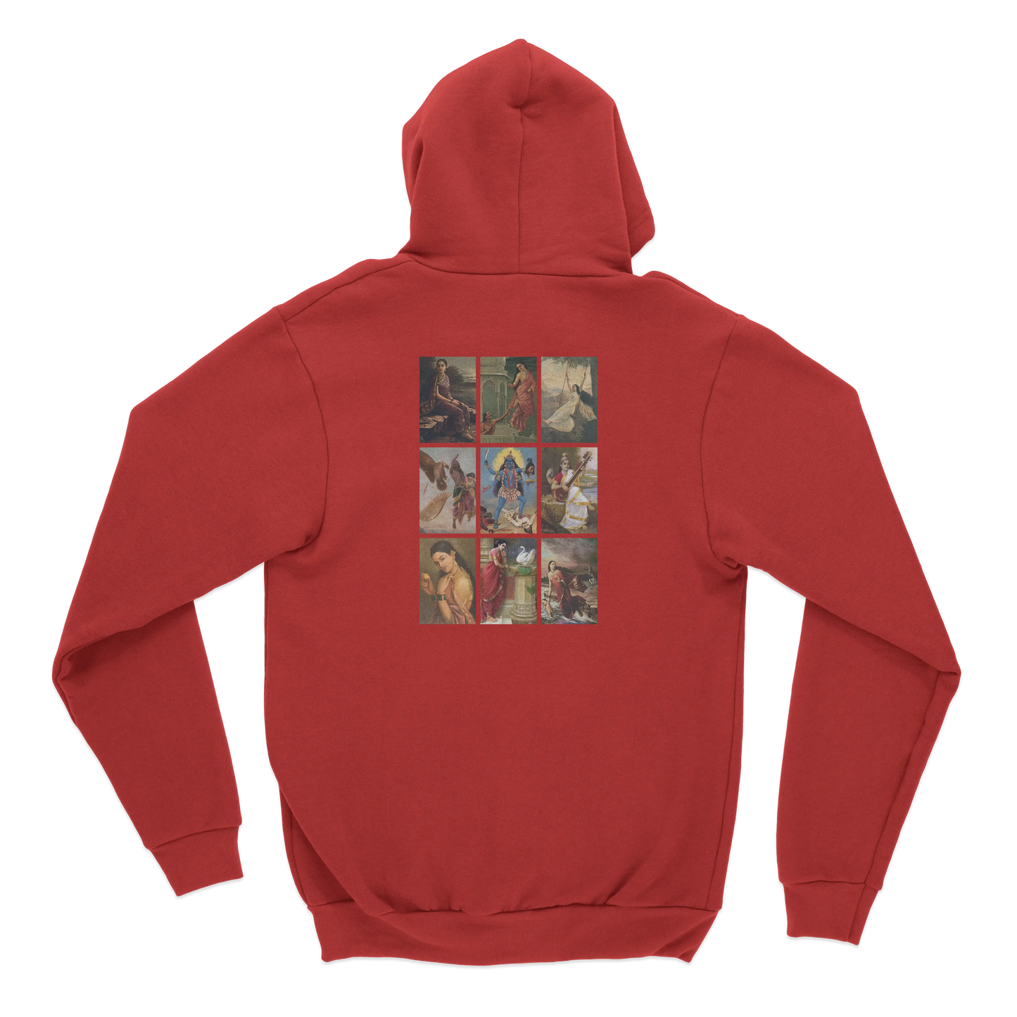 Raja Ravi Varma Collage Back Print Hoodie