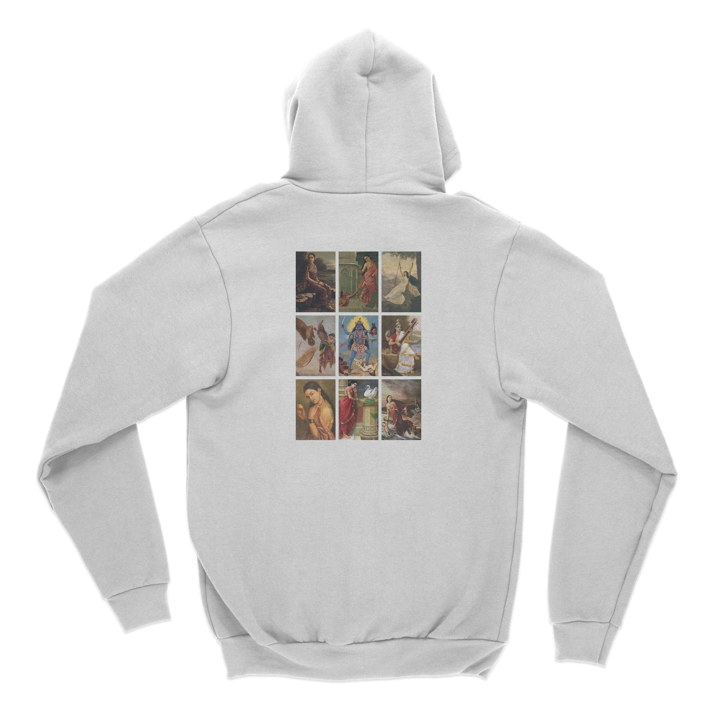 Raja Ravi Varma Collage Back Print Hoodie