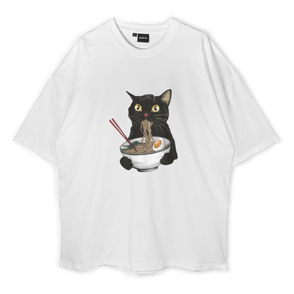 Ramen Cat Oversized Tshirt