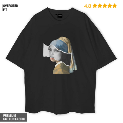 Rekha With Pearl Earring Oversized T-shirt
