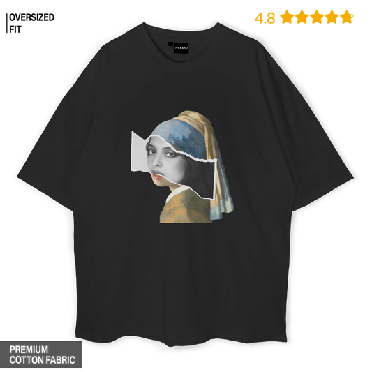 Rekha With Pearl Earring Oversized T-shirt