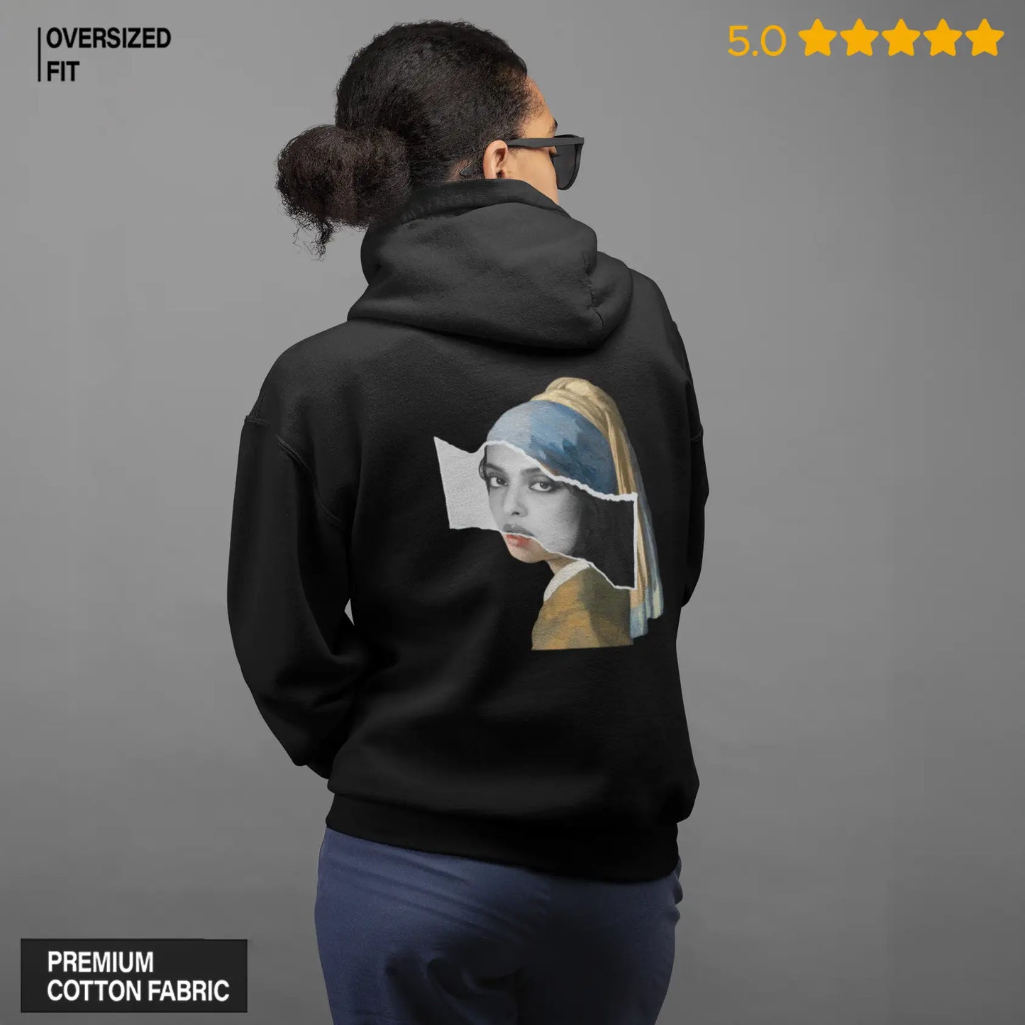 Rekha with a Pearl Earring Hoodie
