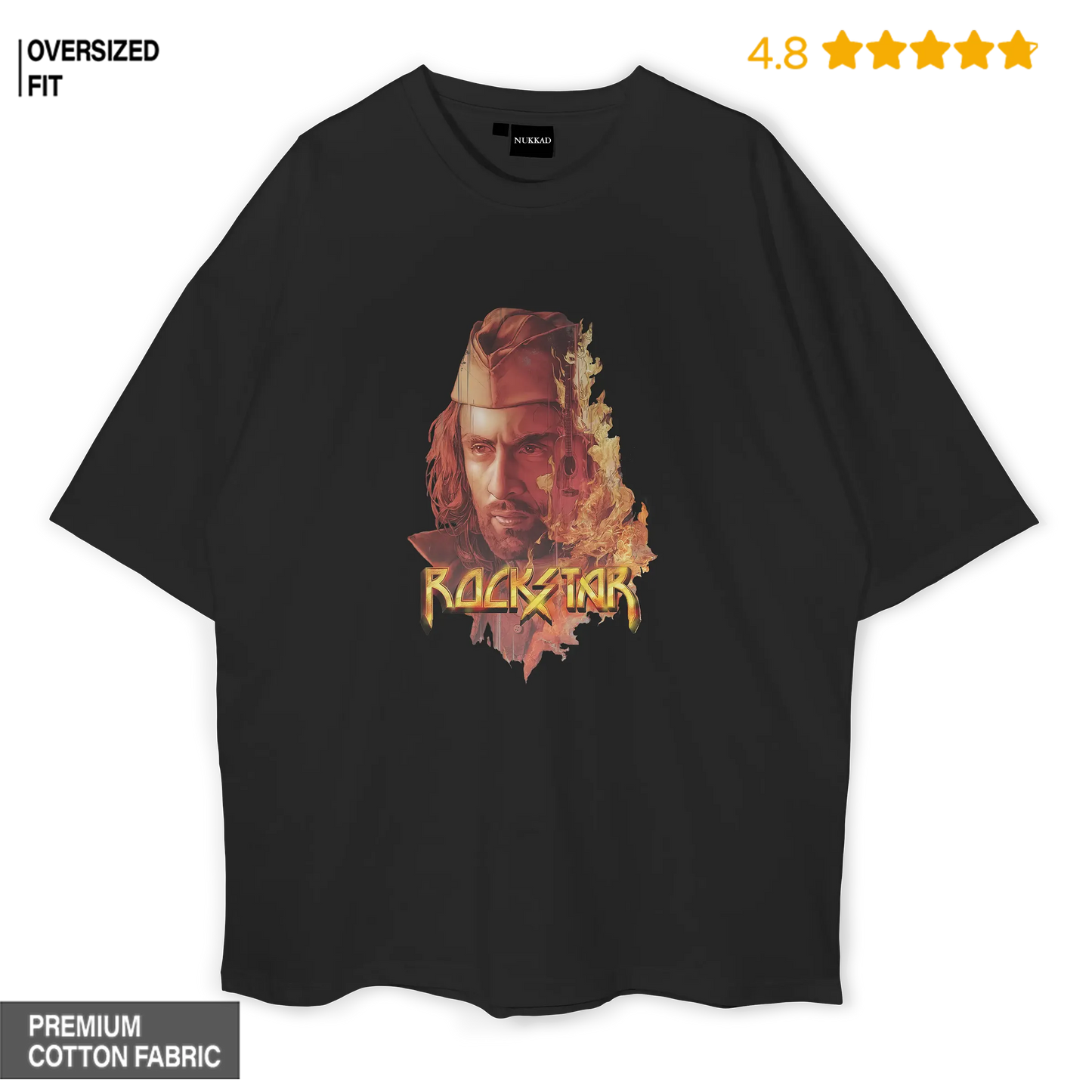 Rockstar Poster Oversized T-shirt