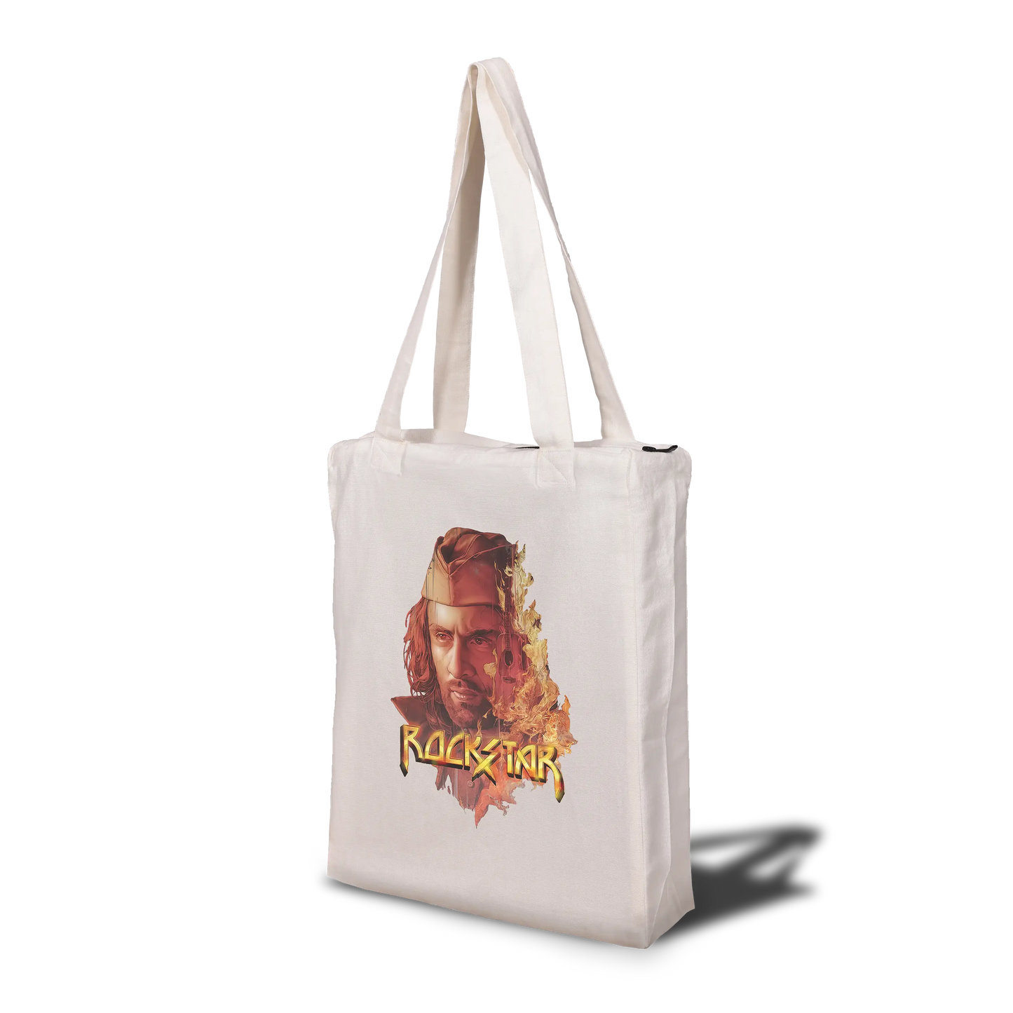 Rockstar Poster Tote Bag with Zip