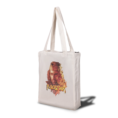 Rockstar Poster Tote Bag with Zip