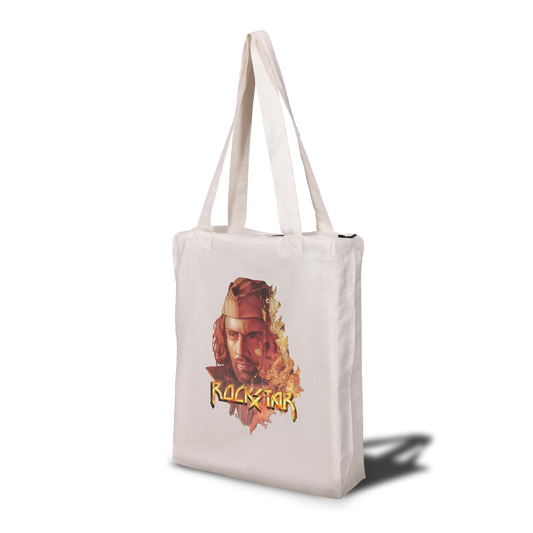 Rockstar Poster Tote Bag with Zip