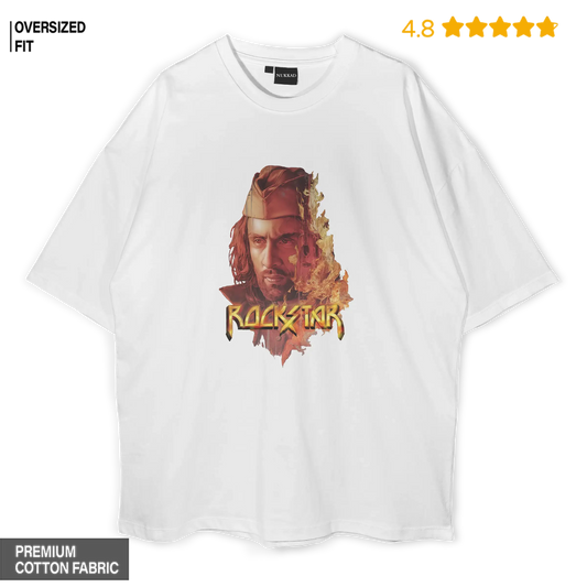 Rockstar Poster Oversized T-shirt