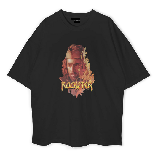 Rockstar Poster Oversized T-shirt