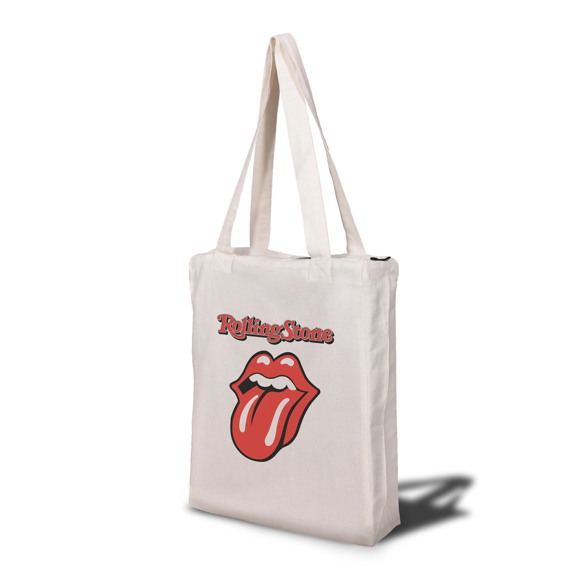 Rolling Stone Tote Bag with Zip Nukkad Studios