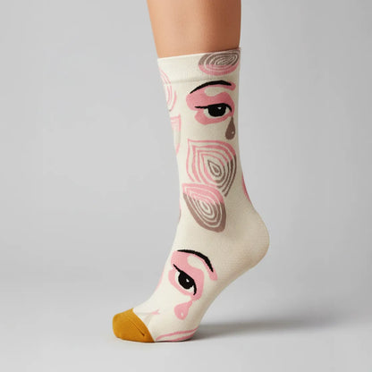 Rosy's Teardrops Art Socks