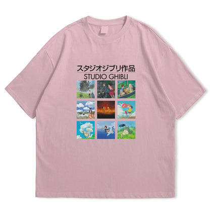 Studio Ghibli Collage Oversized T-shirt