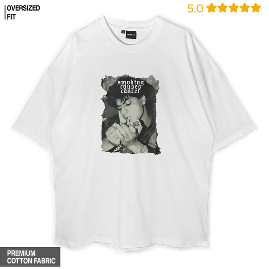 Shah Rukh Khan (SRK) - Smoking Causes Cancer Oversized T-shirt