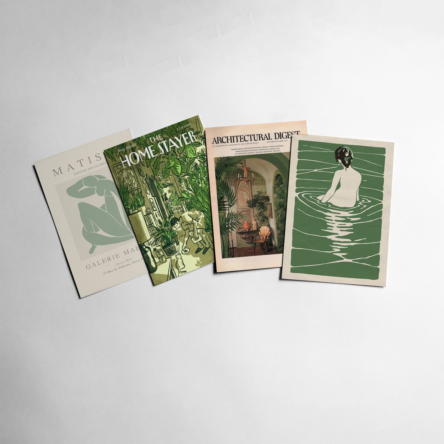 Green Kit - 51 Prints (4x 6 - Postcard size) - Nukkad Studios