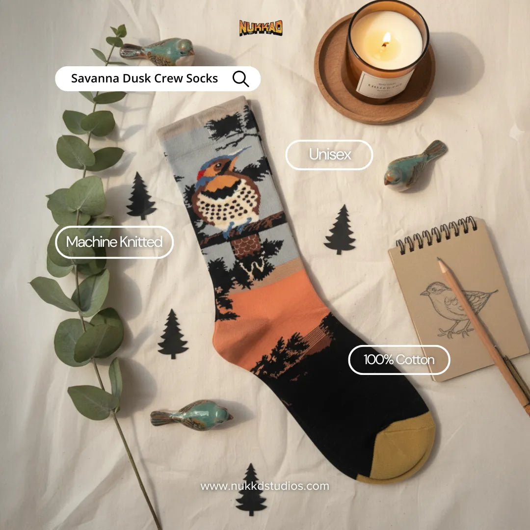 Savanna Dusk Art Socks
