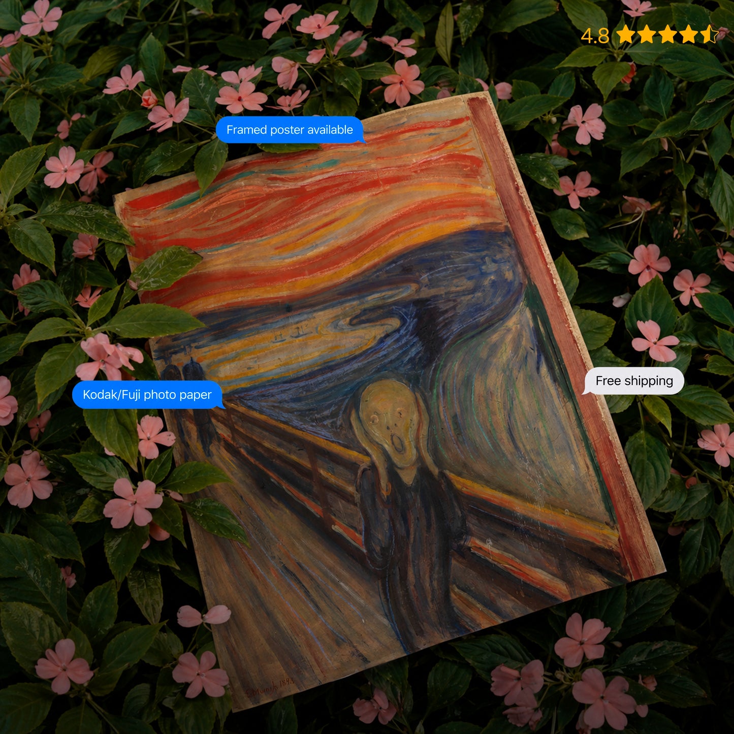 Scream by Munch Poster & Framed Print