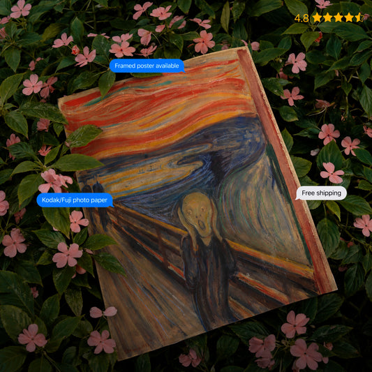Scream by Munch Poster & Framed Print