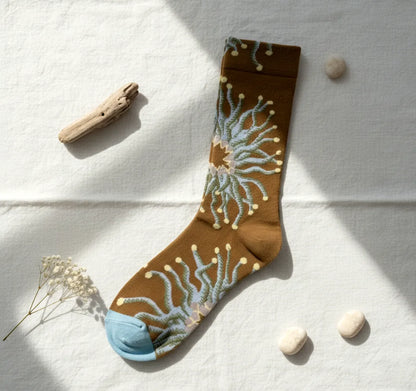 Seawater Sponge Crew Socks