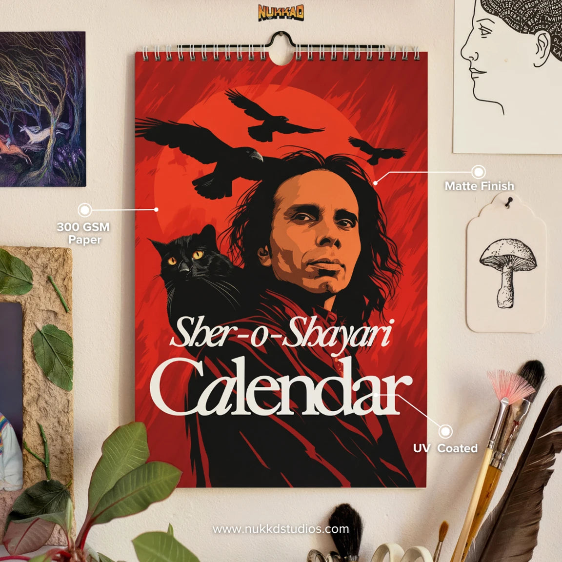 Sher-O-Shayari Calendar 2026 Wall Calendar