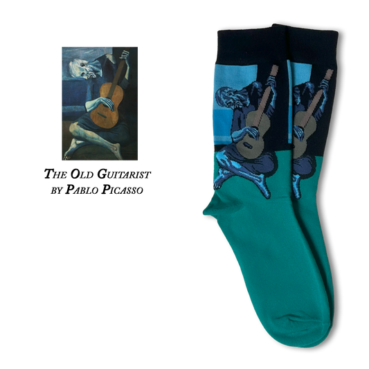 The Old Guitarist by Pablo Picasso Socks
