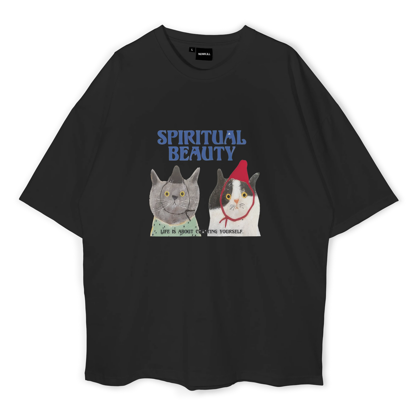 Spiritual Beauty Cat Oversized T-Shirt