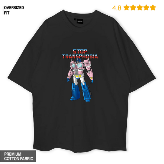 Stop Transphobia Oversized T-Shirt