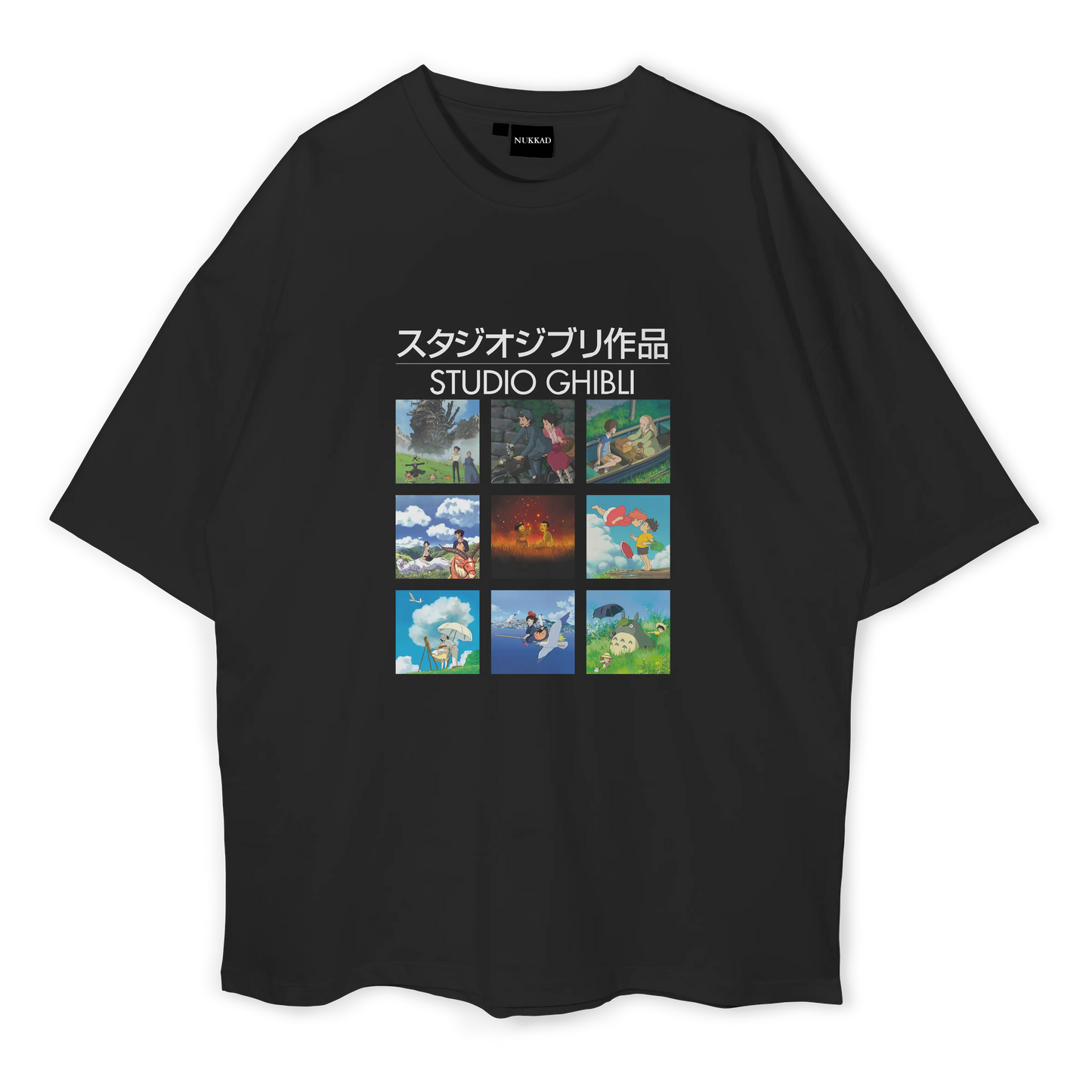 Studio Ghibli Collage Oversized T-shirt