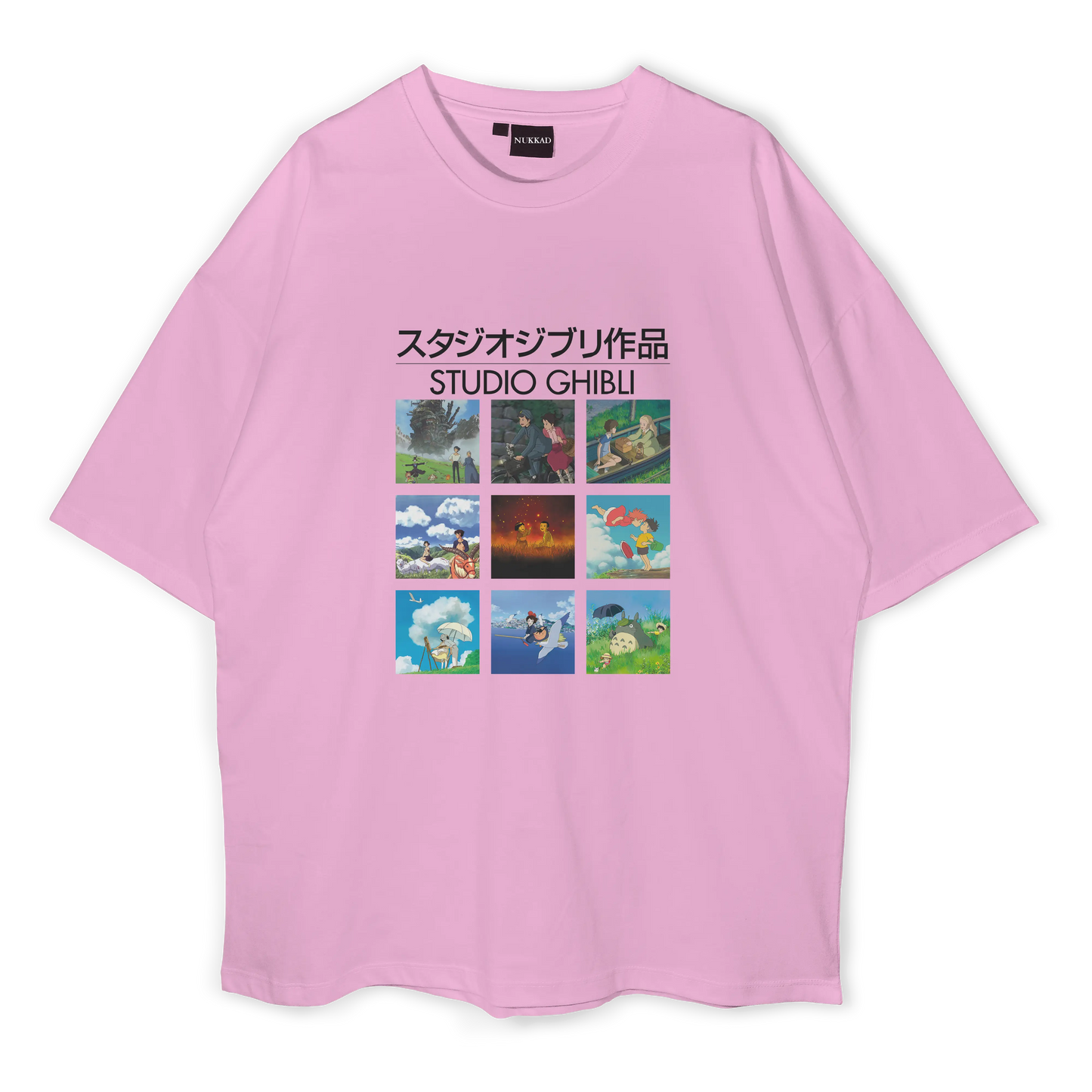 Studio Ghibli Collage Oversized T-shirt