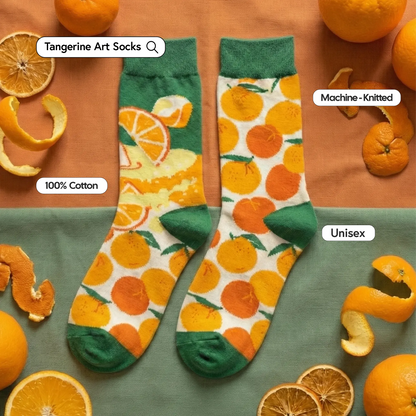 Tangerine Art Socks