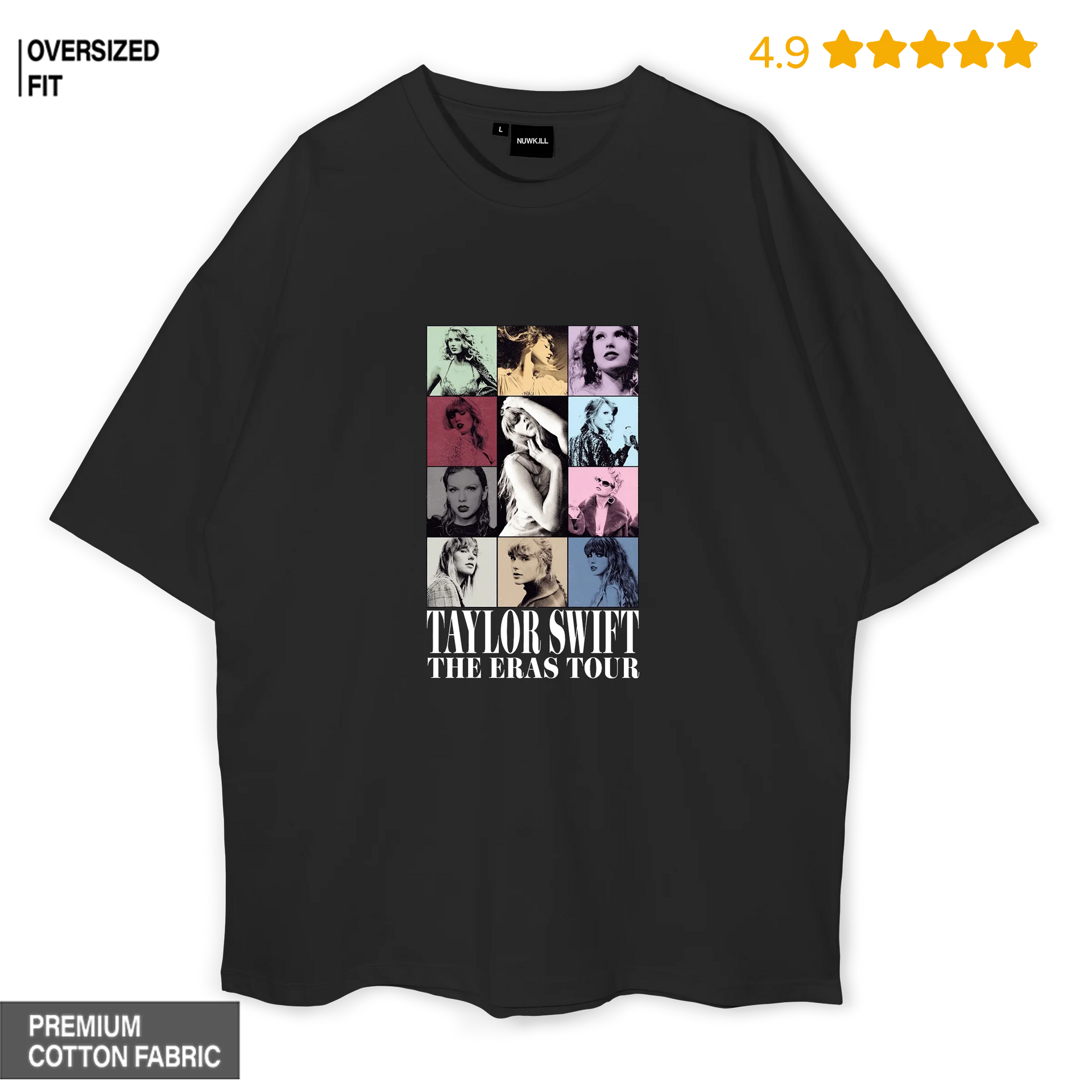 Taylor Swift The Eras Tour Oversized T-shirt – Nukkad Studios
