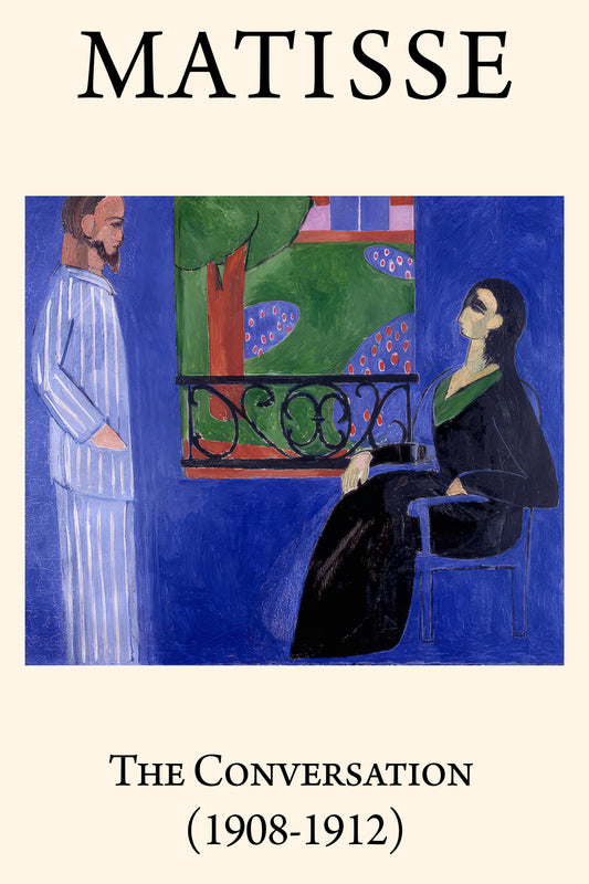 The Conversation (1908-1912) Henri Matisse Painting - Nukkad Studios