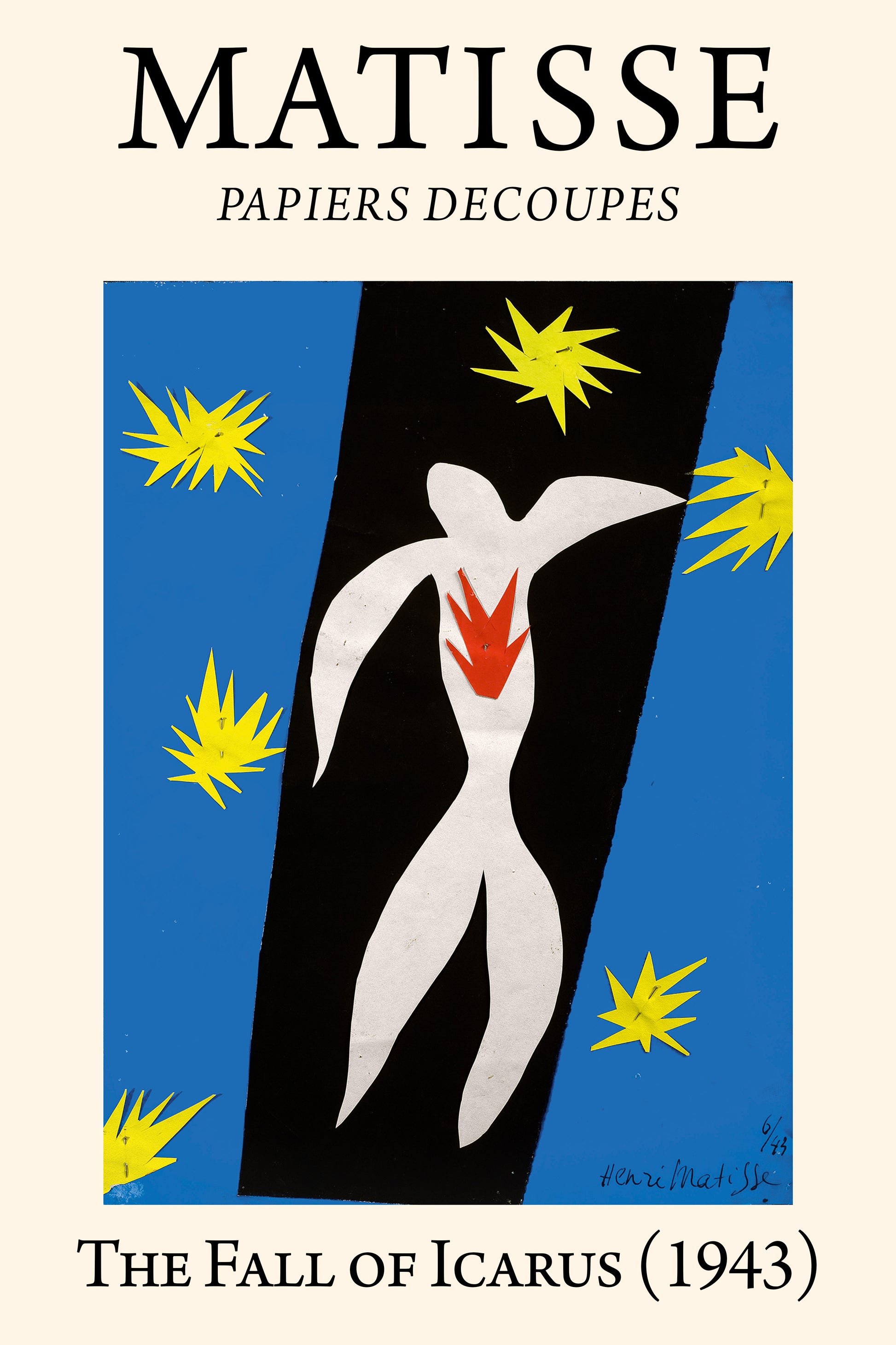 The Fall of Icarus (1943) Henri Matisse Cut-Out - Nukkad Studios