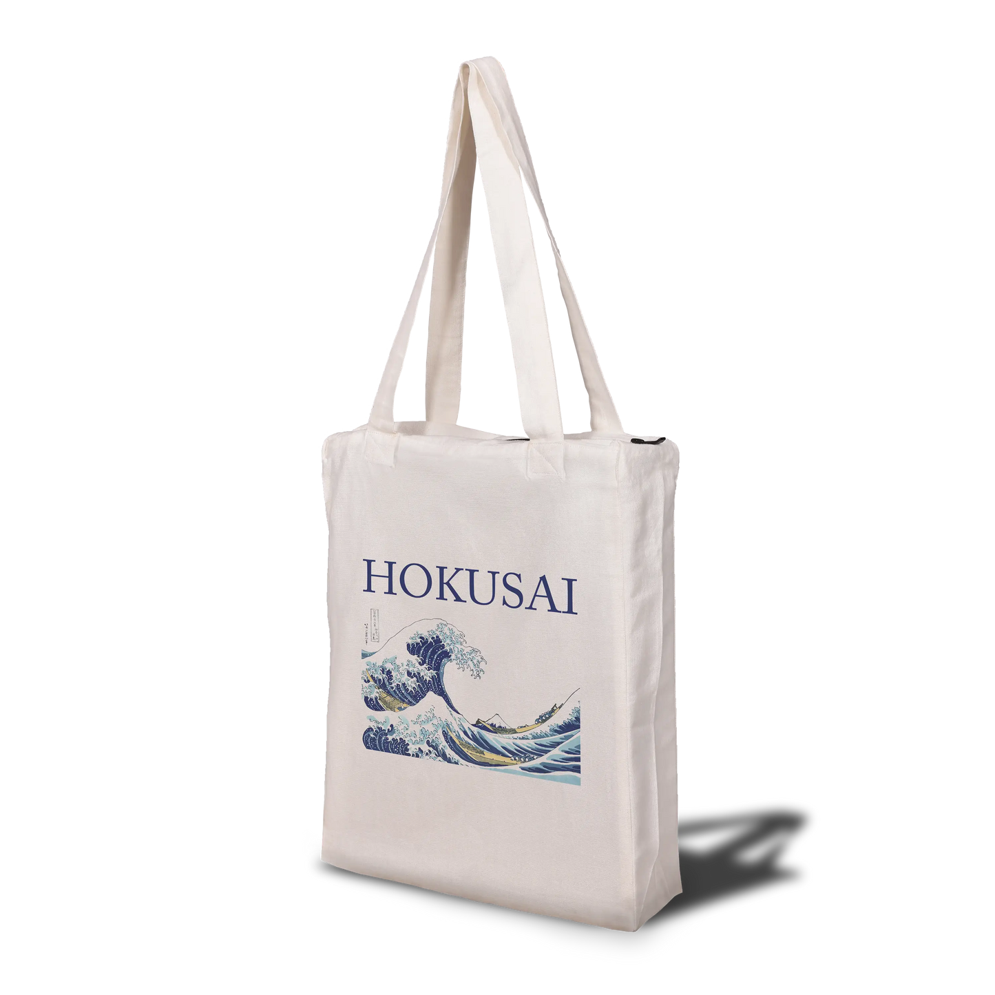 The Great Wave off Kanagawa Tote Bag with Zip