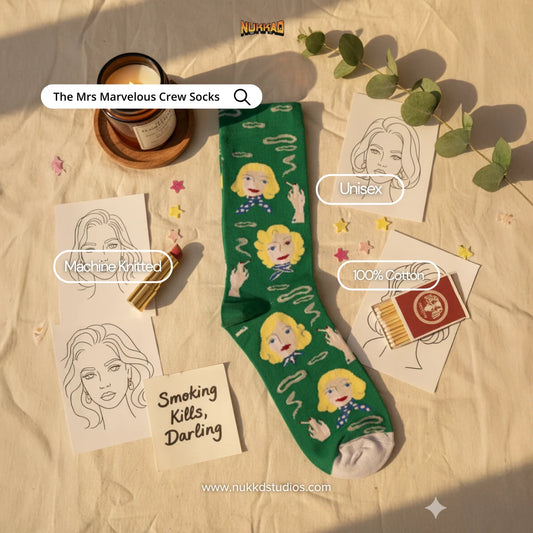The Mrs Marvelous Art Socks