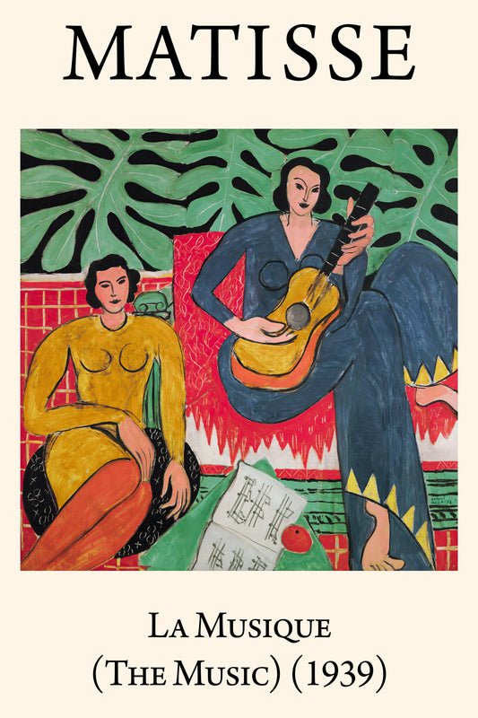 The Music (1939) Henri Matisse Painting - Nukkad Studios