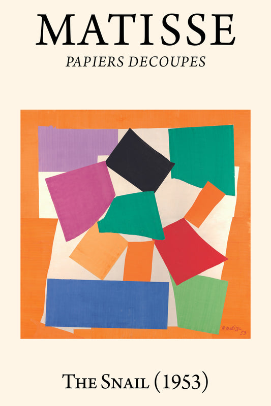 The Snail (1953) Henri Matisse Cut-Out - Nukkad Studios