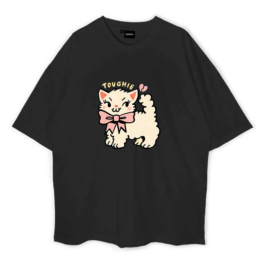 Toughie Cat Oversized T-Shirt