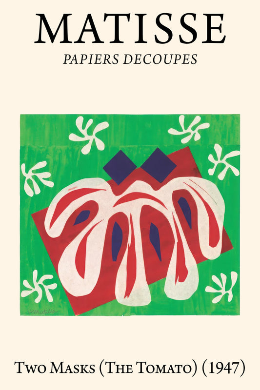 Two Masks (The Tomato) (1947) Henri Matisse Cut-Out - Nukkad Studios