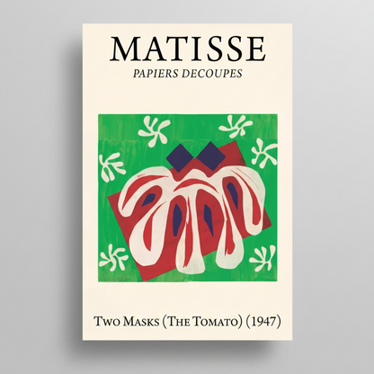 Two Masks (The Tomato) (1947) Henri Matisse Cut-Out