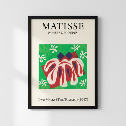 Two Masks (The Tomato) (1947) Henri Matisse Cut-Out