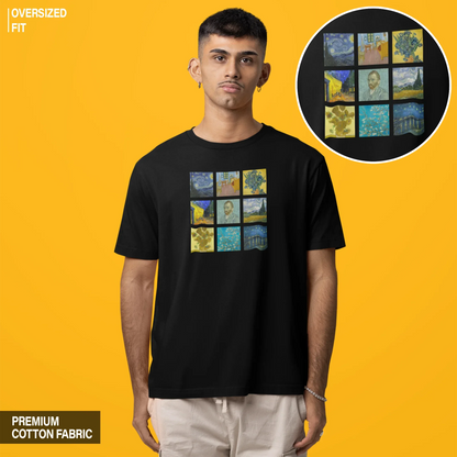 Van Gogh Collage Oversized T-shirt