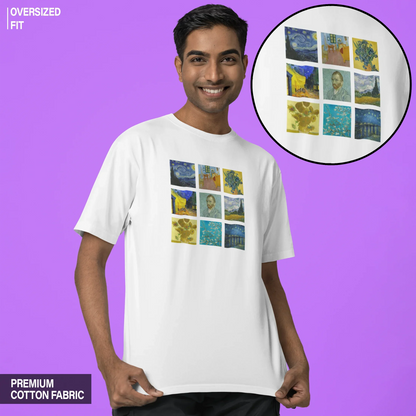 Van Gogh Collage Oversized T-shirt