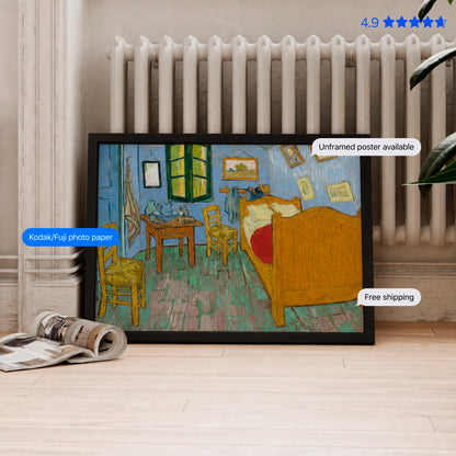 Bedroom in Arles by Vincent van Gogh Poster & Framed Print