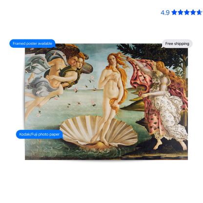 Birth of Venus Poster & Framed Print