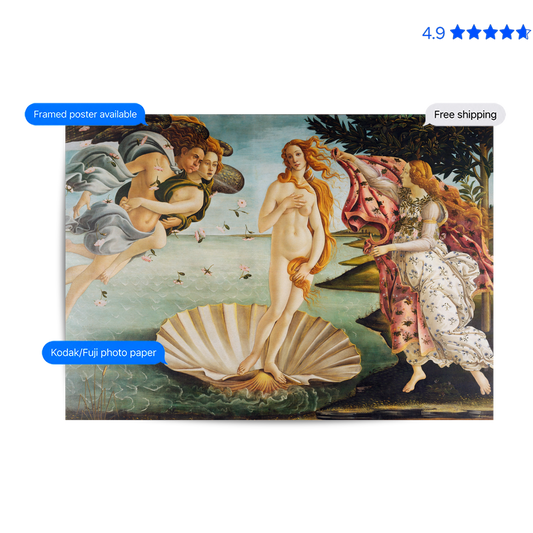 Birth of Venus Poster & Framed Print