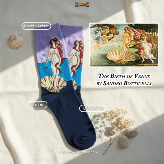 The Birth of Venus by Sandro Botticelli Socks