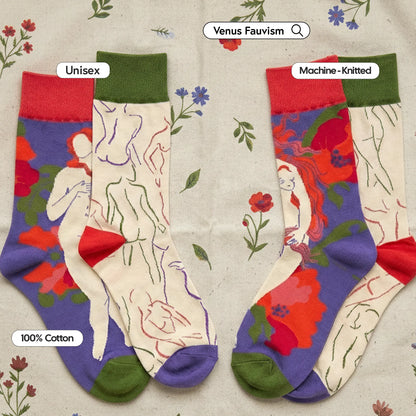 Venus Fauvism Art Socks : 1 Pair
